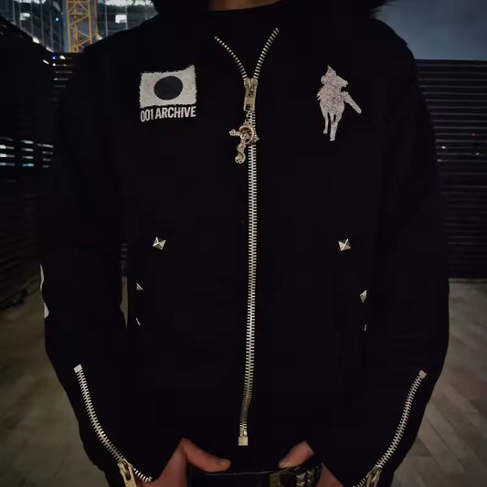 100 Archive Fur-Trim Zip-Up Jacket