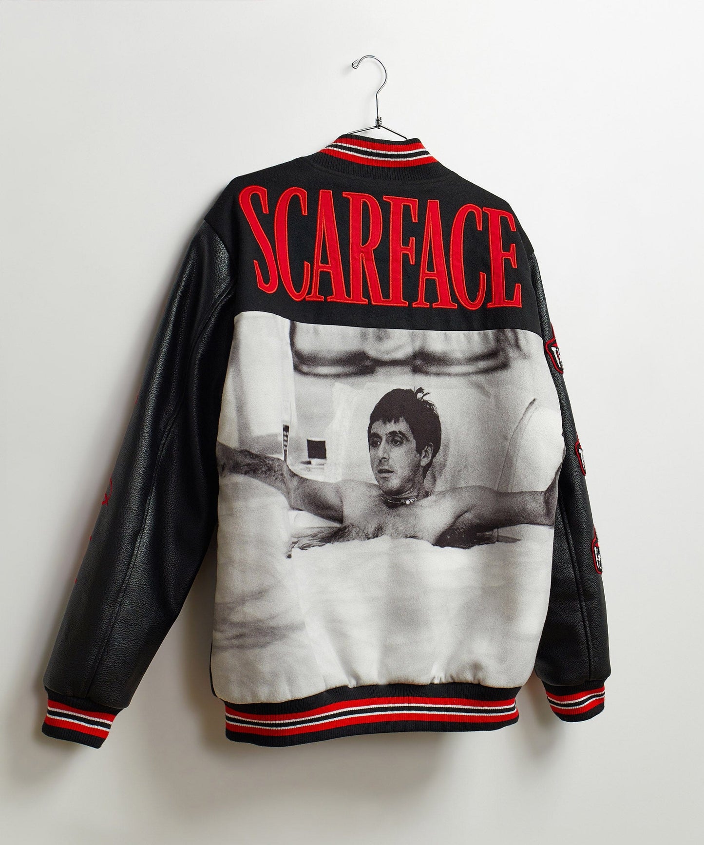 Scarface The World Varsity Jacket PU - Black