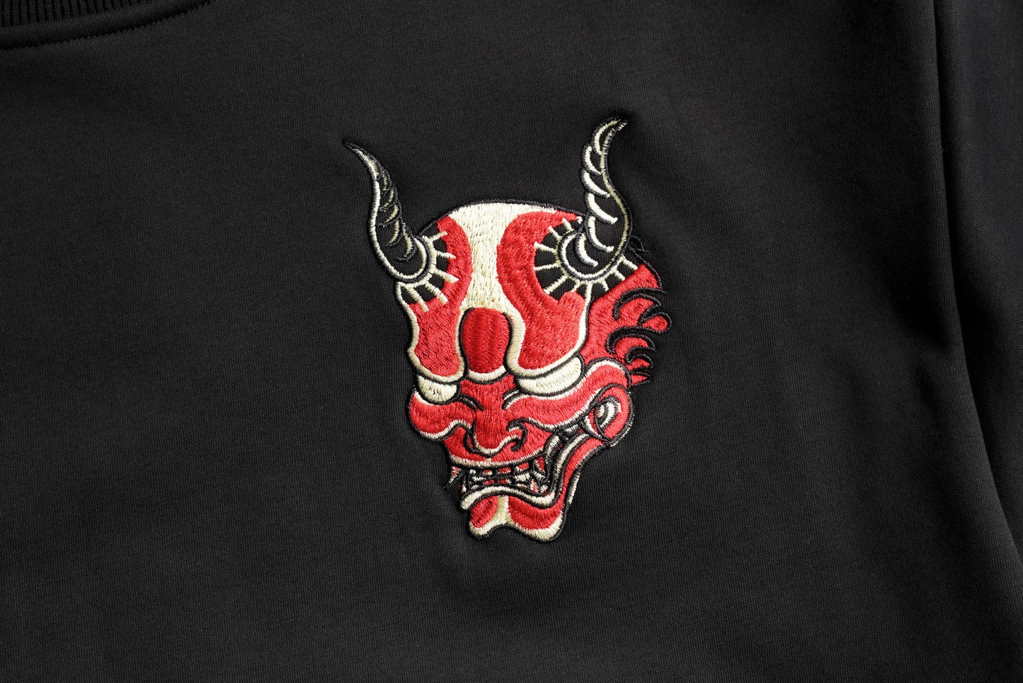 SW9060 Red Demon Embroidered Sweater